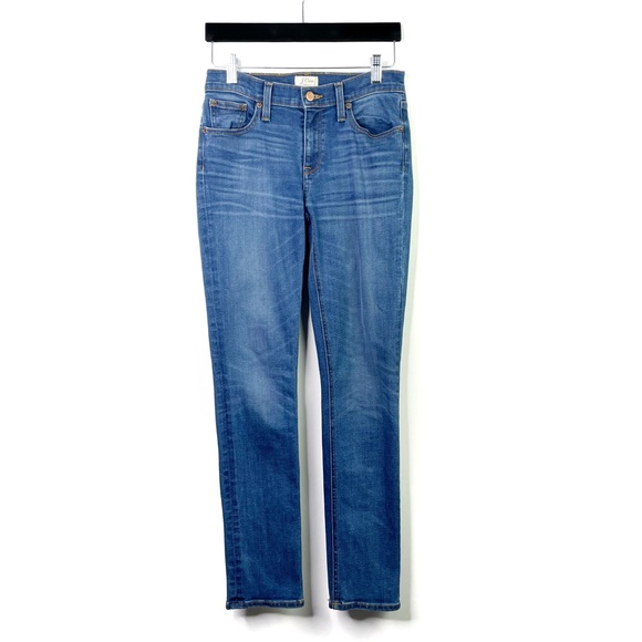 J. Crew Matchstick Jeans Midrise Medium Wash Stretch Womens Style E0070 Size 25 - Picture 2 of 12